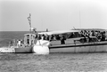 "Peregrine" returning from Mariel, Cuba with refugees on board - Key West, Florida.