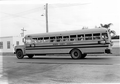 School bus loaded with refugees from Mariel, Cuba - Key West, Florida