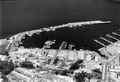 Aerial view of NAS Key West showing impounded boats - Key West, Florida.