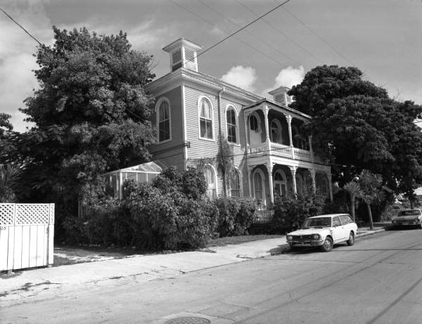 The former Mercedes Hospital at 1209 Virginia Street in Key West. The building was later converted into residential apartments (photo ca. 1990).