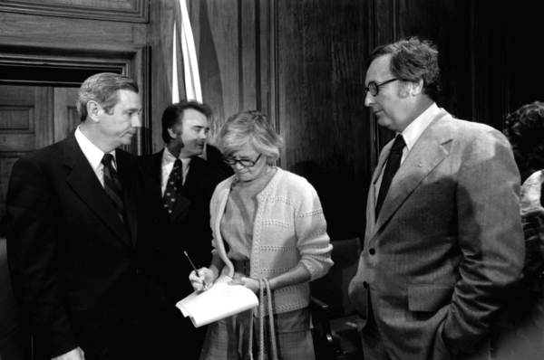  Barbara Frye with Governor Reubin Askew, Congressman Bill Young and Florida Secretary of State Richard Stone, 1976. Don Dughi/State Archives of Florida.