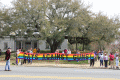 Demonstrators with "Gays against Guns!" banner at the Never Again Rally in Tallahassee.