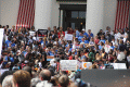 Marjory Stoneman Douglas High School junior Sheryl Acquaroli speaking at the Never Again Rally in Tallahassee.