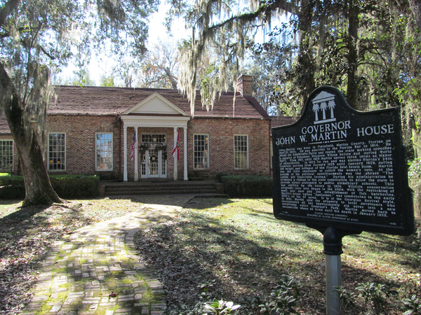 The historic Governor John W. Martin House in Tallahassee (2012).