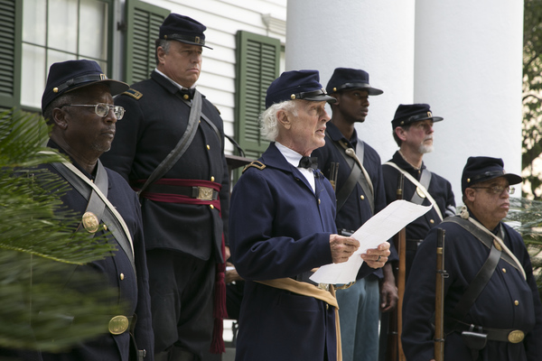 Reenactors recreate a reading of the Emancipation Proclamation at the Knott House Museum in Tallahassee.