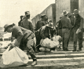 9th U. S. Cavalry (Colored) detraining at Port Tampa.