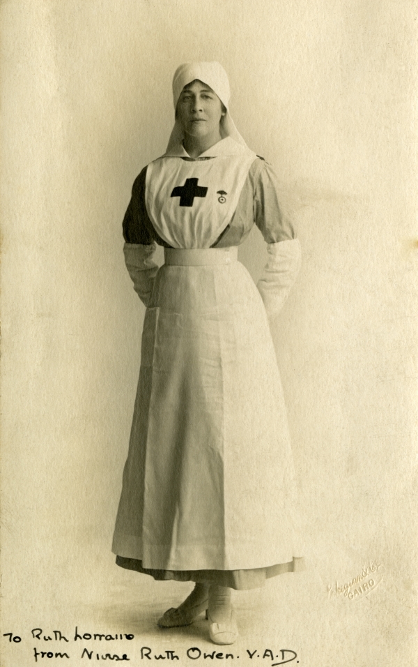 Portrait of nurse Ruth Bryan Owen, V.A.D.
