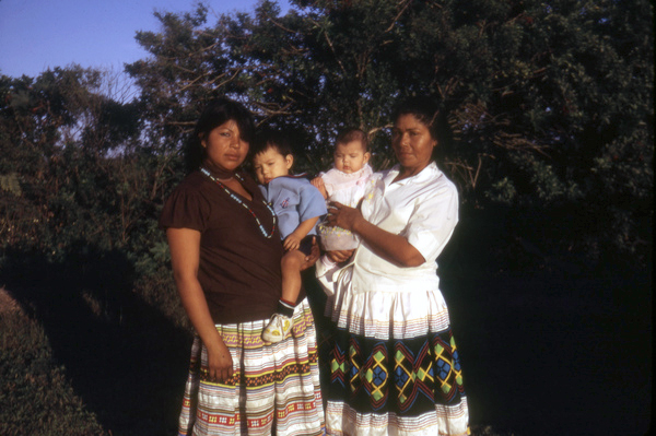 Seminole Indians at the Christmas celebration at Susie Billie's village in Ft. Myers.