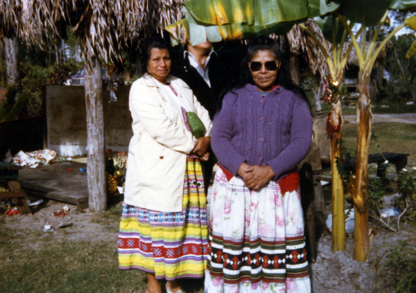 Susie Billie, right, with sister Rachel.