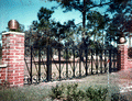 Example of wrought iron work by Francis Williams in Gainesville, Florida.