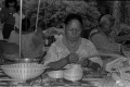 Alice Osceola making wiregrass baskets at the 1982 Florida Folk Festival in White Springs.