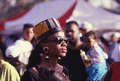 View of a woman at the Zora Neale Hurston Festival of the Arts and Humanities in Eatonville, Florida.