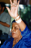 Mary McClain performs at Florida Folk Festival - White Springs, Florida .