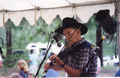 Richard Seaman performs at the Florida Folk Festival - White Springs, Florida .
