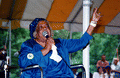 Mary McClain performs at Florida Folk Festival - White Springs, Florida .
