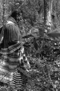 Susie Jim Billie searching for medicinal plants and herbs- Big Cypress Seminole Indian Reservation, Florida