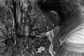 Susie Jim Billie collecting medicinal bark- Big Cypress Seminole Indian Reservation, Florida