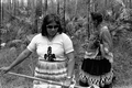 Susie Jim Billie and daughter Agnes Cypress searching for medicinal plants and herbs- Big Cypress Seminole Indian Reservation, Florida