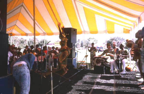 West African music and dance being performed at the Zora Neale Hurston Festival of the Arts and Humanities - Eatonville, Florida