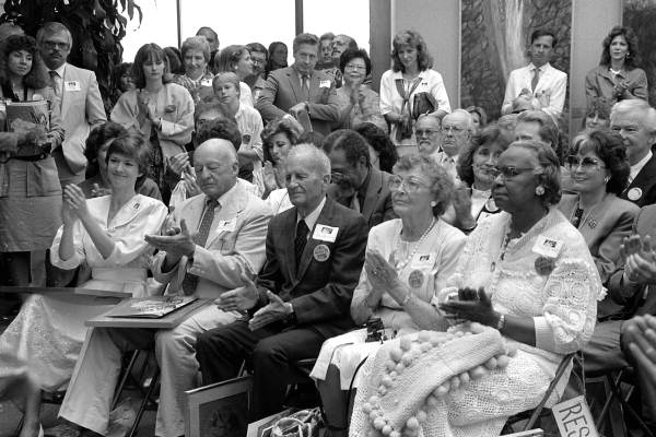 Florida Folk Heritage Award recipients sitting in the audience at the award ceremony - Tallahassee, Florida.