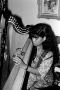 Cecilia Santos plays Venezuelan harp- Miami, Florida