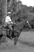 Cow whip maker George "Junior" Mills - Okeechobee, Florida.