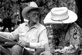 Cow whip maker George "Junior" Mills (l) and his apprentice J. Taylor Marcus - Okeechobee, Florida.