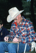 Cow whip maker George "Junior" Mills - Okeechobee, Florida.