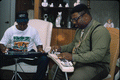 Gospel steel guitarist Aubrey Ghent teaching his apprentice Elton Noble - Fort Pierce, Florida