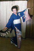 Kazuko Law performing a traditional Japanese dance - Gulf Breeze, Florida