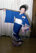 Kazuko Law performing a traditional Japanese dance - Gulf Breeze, Florida