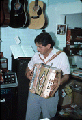 Tomas Granado, Norteno accordion player - Homestead, Florida.
