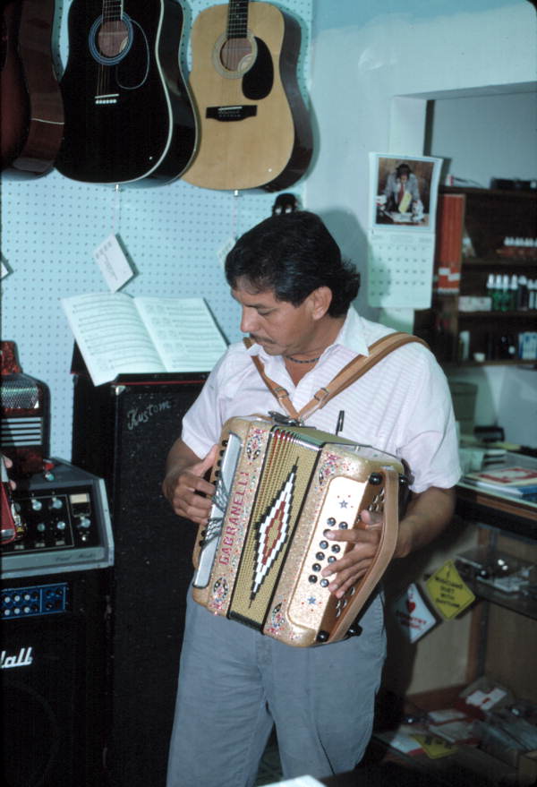 Tomas Granado, Norteno accordion player - Homestead, Florida.