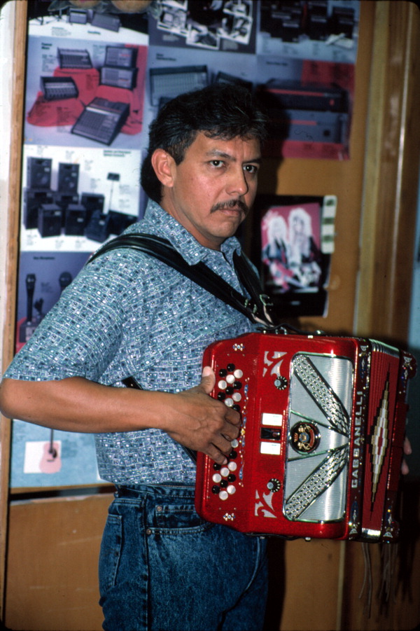Tomas Granado, Norteno accordion player - Homestead, Florida.