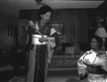 Kazuko Law, left, and her apprentice Ofuyu Forrest practicing traditional Japanese dance - Gulf Breeze, Florida.