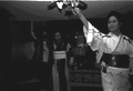 Kazuko Law, left, and her apprentice Ofuyu Forrest practicing traditional Japanese dance - Gulf Breeze, Florida.