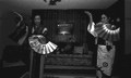 Kazuko Law, left, and her apprentice Ofuyu Forrest practicing traditional Japanese dance - Gulf Breeze, Florida.