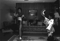 Kazuko Law, left, and her apprentice Ofuyu Forrest practicing traditional Japanese dance - Gulf Breeze, Florida.