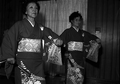 Kazuko Law, left, and her apprentice Ofuyu Forrest practicing traditional Japanese dance - Gulf Breeze, Florida.