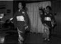 Kazuko Law, left, and her apprentice Ofuyu Forrest practicing traditional Japanese dance - Gulf Breeze, Florida.