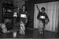Kazuko Law, left, and her apprentice Ofuyu Forrest practicing traditional Japanese dance - Gulf Breeze, Florida.