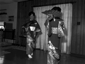 Kazuko Law, right, and her apprentice Ofuyu Forrest practicing traditional Japanese dance - Gulf Breeze, Florida.