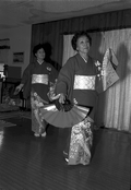 Kazuko Law, right, and her apprentice Ofuyu Forrest practicing traditional Japanese dance - Gulf Breeze, Florida.