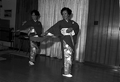 Kazuko Law, right, and her apprentice Ofuyu Forrest practicing traditional Japanese dance - Gulf Breeze, Florida.