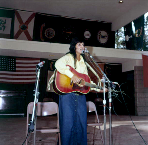 Eugenia Sisinni (Jones) Fitchen performs at the Florida Folklife Festival - White Springs, Florida.