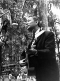 Vietnamese folk singer Pham Duy performing at the 1966 Florida Folk Festival - White Springs, Florida