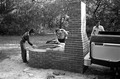 Cane furnace under construction at the Stephen Foster State Folk Culture Center - White Springs, Florida.
