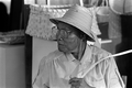 Basket maker Lucreaty Clark at the 1984 Florida Folk Festival - White Springs, Florida