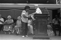 Lucreaty Clark being presented with a 1985 Folk Heritage Award at the Florida Folk Festival - White Springs, Florida