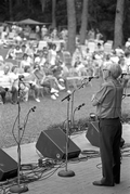 E. A. "Frog" Smith telling Florida stories and tall tales at the 1986 Florida Folk Festival - White Springs, Florida